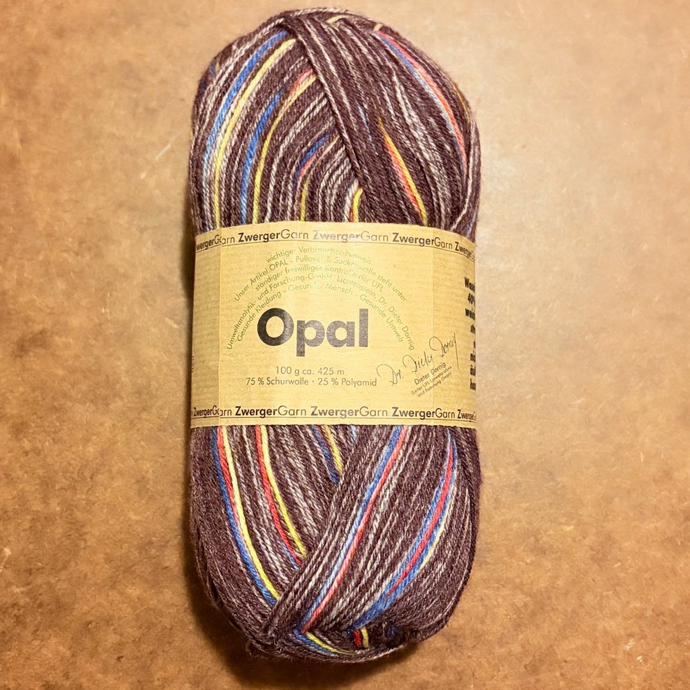 Opal- ZwergerGarn Yarn- Skein - 100 g ca. 425 m
75% Schurwolle • 25 % Polyamid